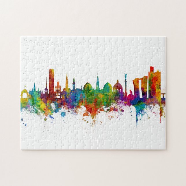 Copenhagen Denmark Skyline Jigsaw Puzzle (Horizontal)