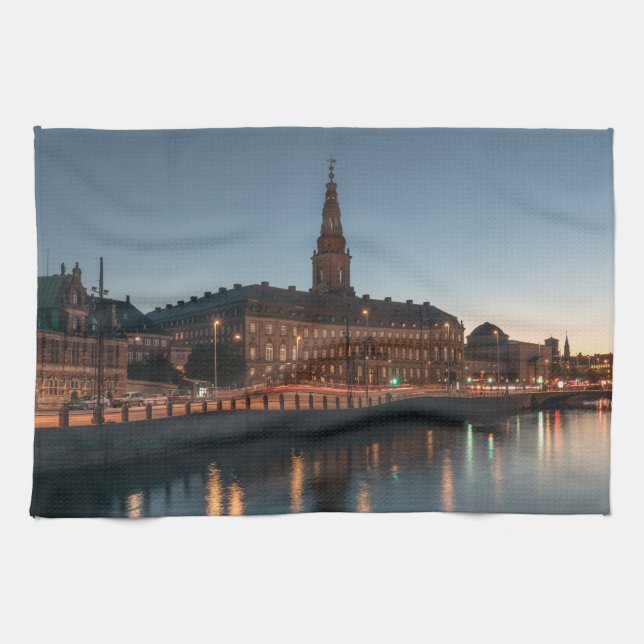 Copenhagen Denmark Tea Towel (Horizontal)