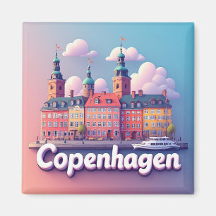Copenhagen Denmark Travel Keepsake Gift Magnet