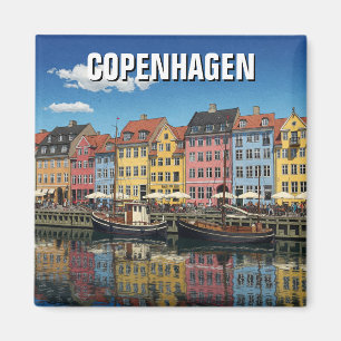 Copenhagen Denmark Travel Magnet