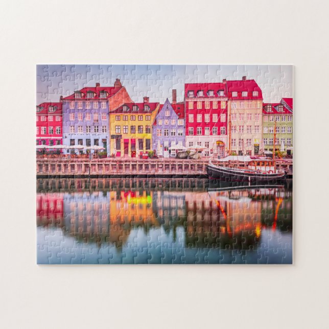 Copenhagen, Denmark travel postcard Jigsaw Puzzle (Horizontal)