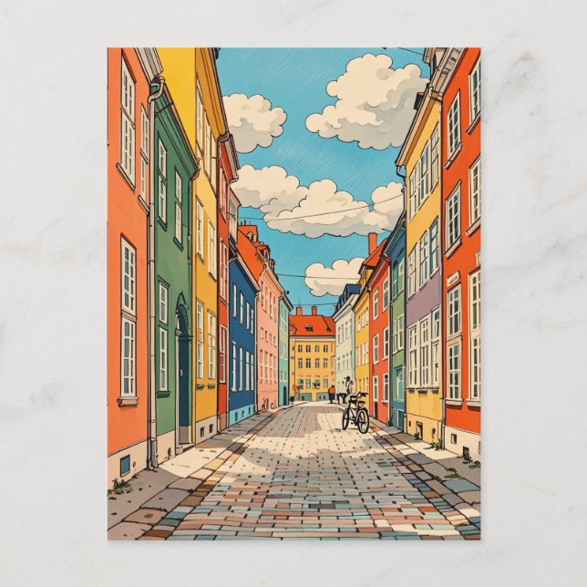 Copenhagen Denmark vintage  Postcard (Front)