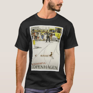 Copenhagen Denmark Vintage Travel T-Shirt