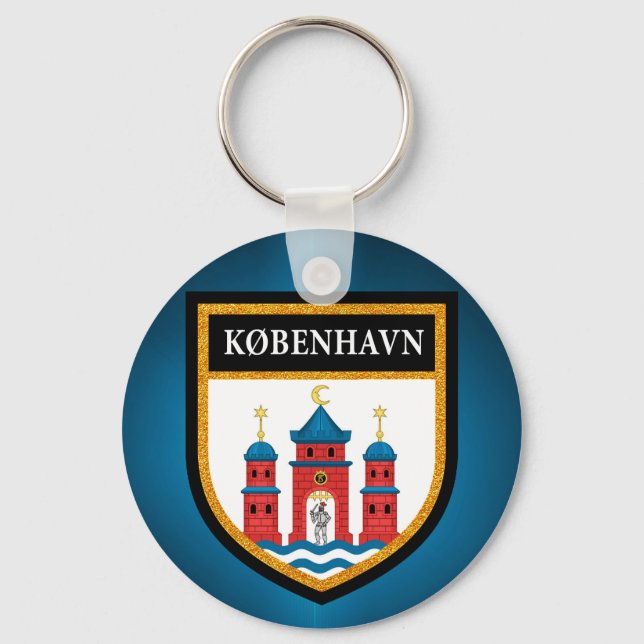 Copenhagen Flag Key Ring (Front)