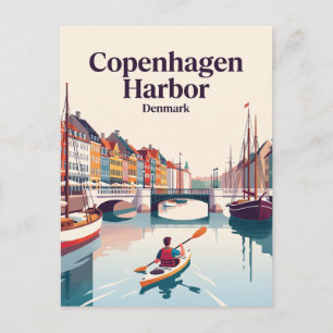 Copenhagen Harbour Denmark Postcard