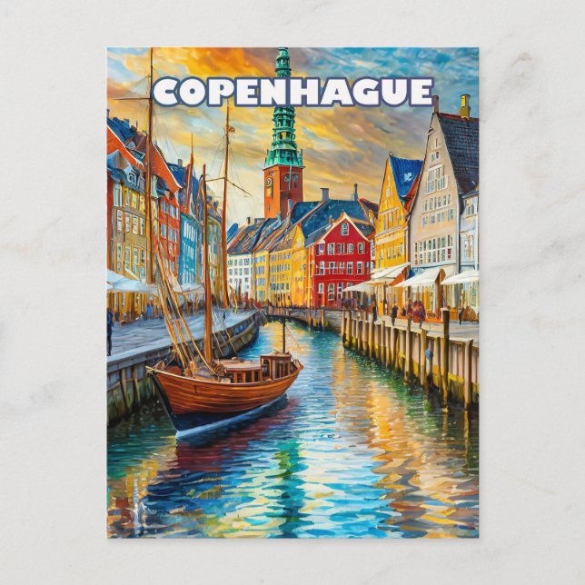 Copenhagen invites you to the sweetness of summer postcard (Front)