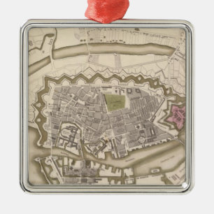 Copenhagen, Kiobenhaven Metal Tree Decoration