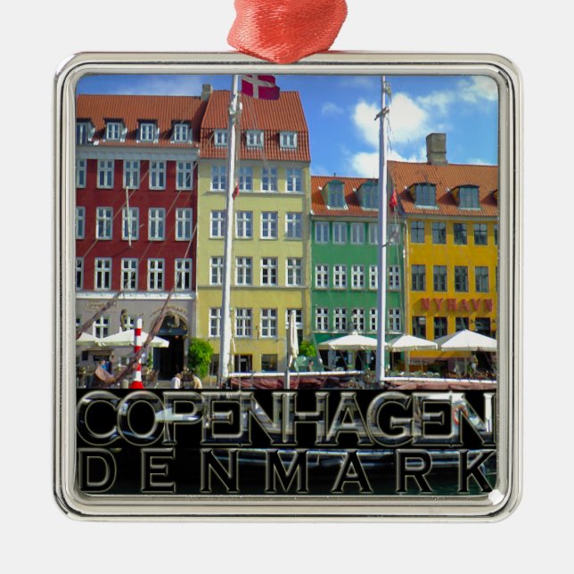 Copenhagen Metal Tree Decoration (Front)
