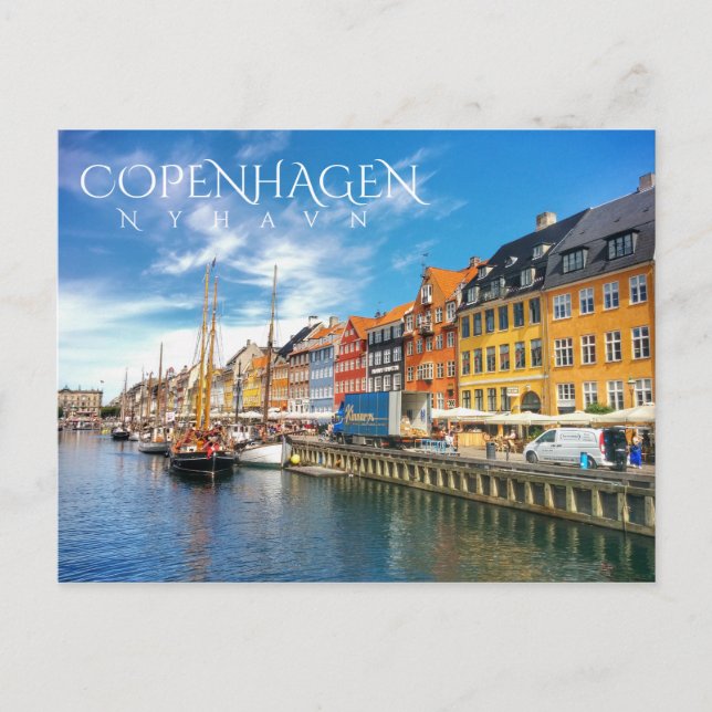 Copenhagen, Nyhavn Postcard (Front)