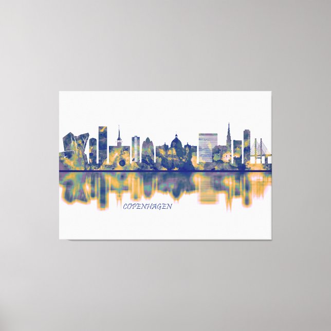 Copenhagen Skyline Canvas Print (Front)