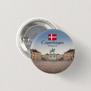 Copenhagen Souvenir 3 Cm Round Badge