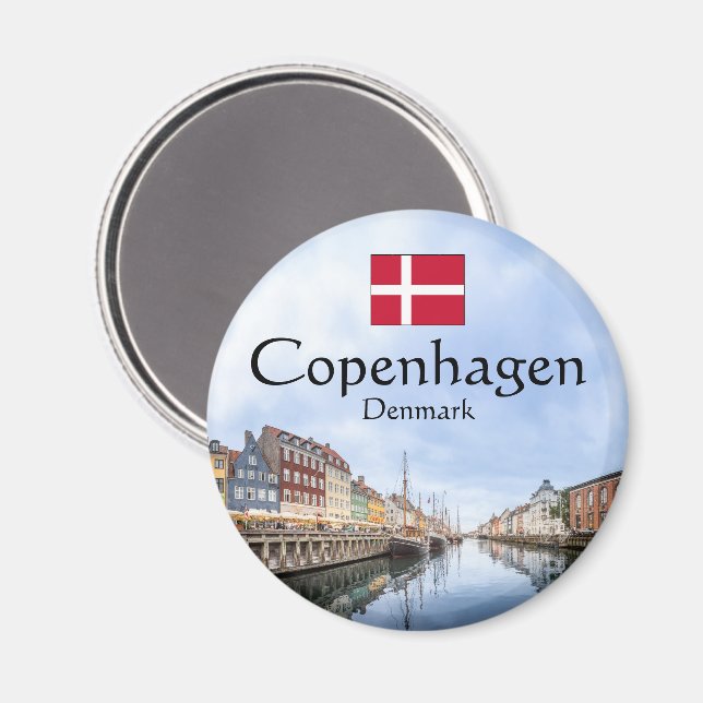 Copenhagen Souvenir Magnet (Front/Back)