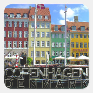 Copenhagen Square Sticker