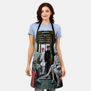 Copenhagen Tram, famous painting, Apron