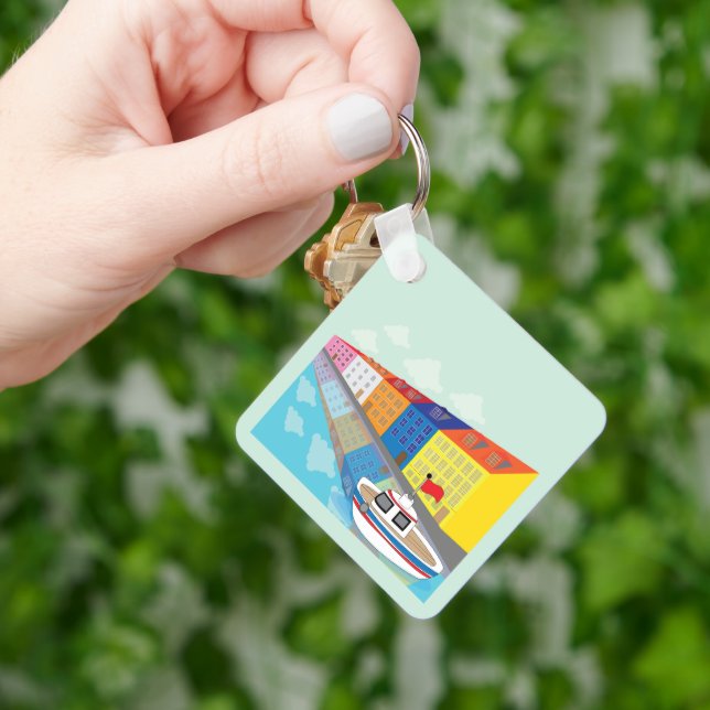 Copenhagen Waterfront District Key Ring (Hand)