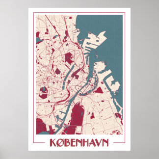 Copenhague BIG Classic Map RB Poster