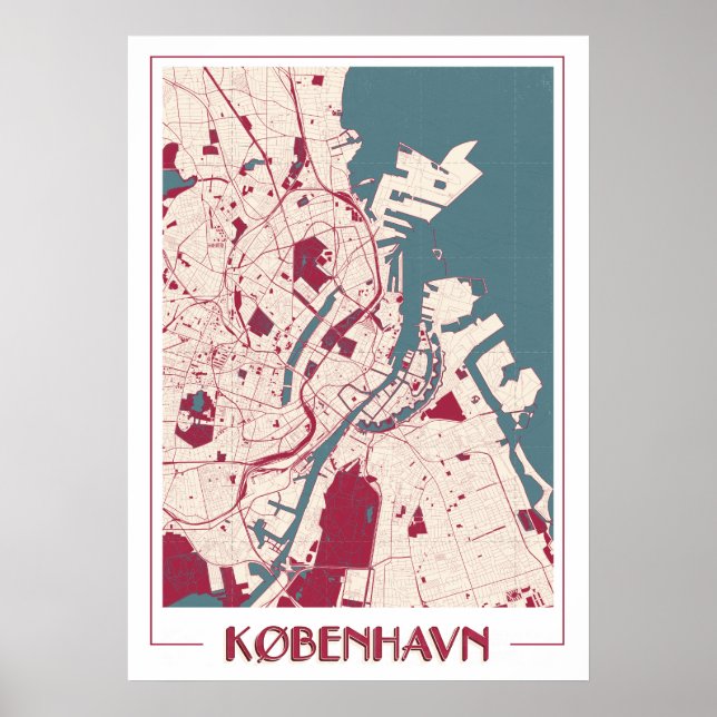 Copenhague BIG Classic Map RB Poster (Front)
