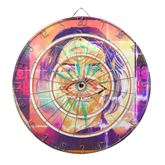 Copernicus a Fire Elf High Weirdness Dartboard (Front)