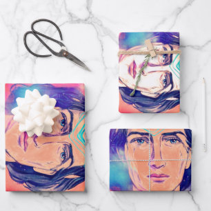 Copernicus a Fire Elf High Weirdness Wrapping Paper Sheet