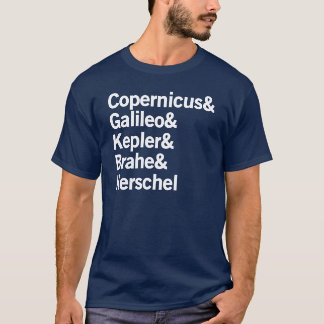 Copernicus & Galileo T-Shirt (Front)