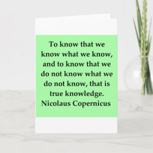 copernicus quote card