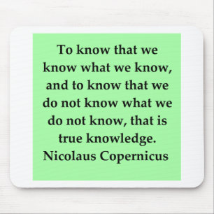 copernicus quote mouse mat