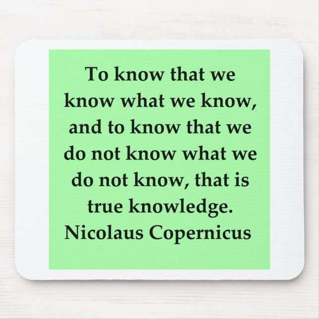 copernicus quote mouse mat (Front)