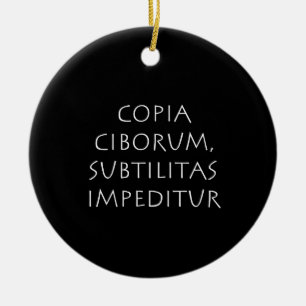 Copia ciborum subtilitas impeditur ceramic tree decoration