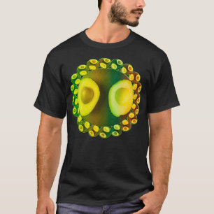 Copie de Geometrical shape patterns of avocados an T-Shirt
