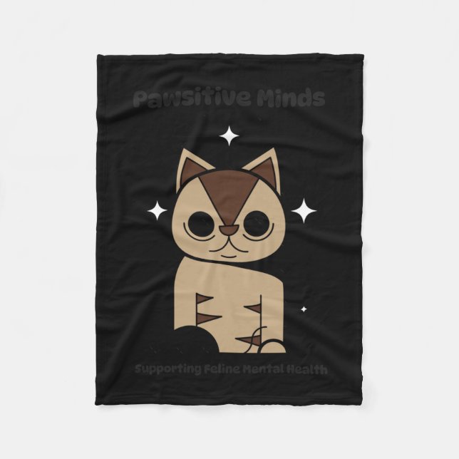 Copie De Meow Wellness S Sticker  Fleece Blanket (Front)
