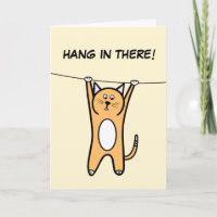 Coping Encouragement Stress Hang in There Cat