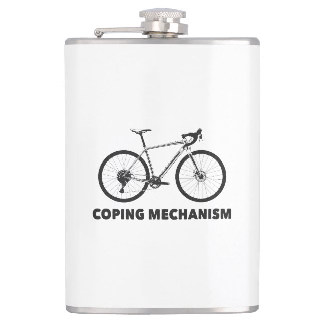 Coping Mechanism Bike Hip Flask (Front)