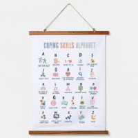 Coping Skill Alphabet, Mental Health, colourful