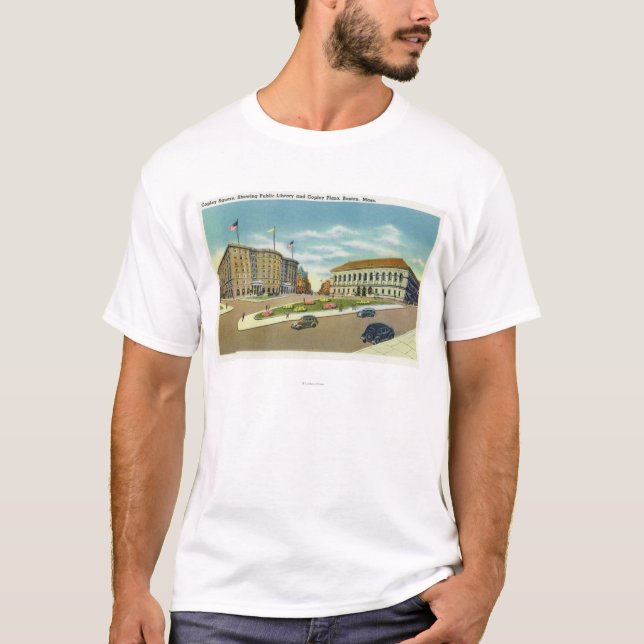 Copley Plaza and Square View of the Public T-Shirt (Front)