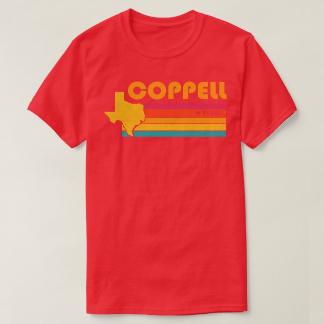 Coppell Texas Vintage Distressed Souvenir T-Shirt (Design Front)