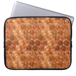 Copper Abraham Lincoln penny, one cent copper 15" Laptop Sleeve