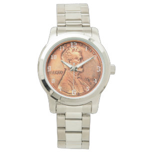 Copper Abraham Lincoln penny, one cent - numbered Watch