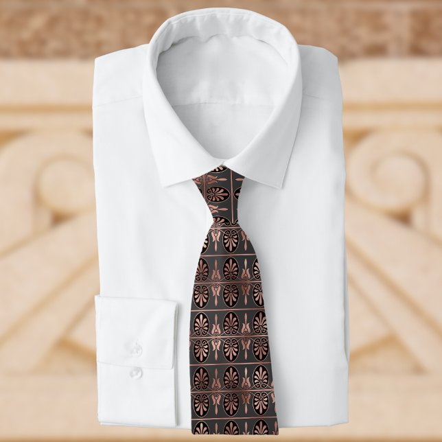 Copper and Black Art Deco Look Elegant Tie (Creator Uploaded)
