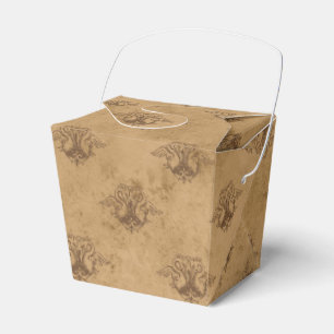 Copper and Gold Vintage Dragon Favour Box