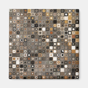 Copper and Stone Mosaic Magnet