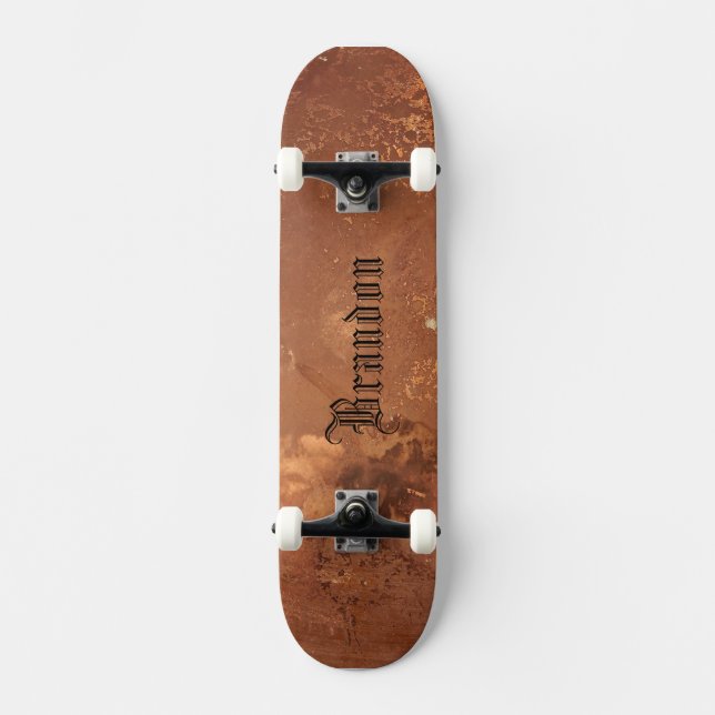 Copper background skateboard (Front)