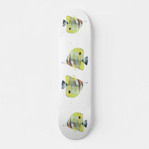 Copper-banded Butterfly Fish Skateboard