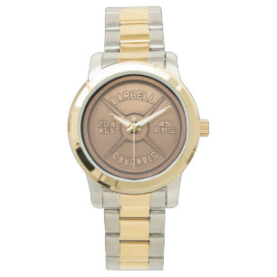 Copper Barbell Plate Watch