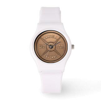 Copper Barbell Plate Watch