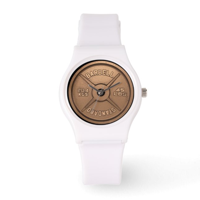Copper Barbell Plate Watch (Front)
