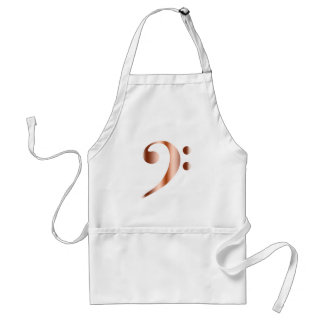 Copper Bass Clef Standard Apron