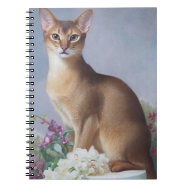 Copper Beauty – Abyssinian Cat Notebook (Front)