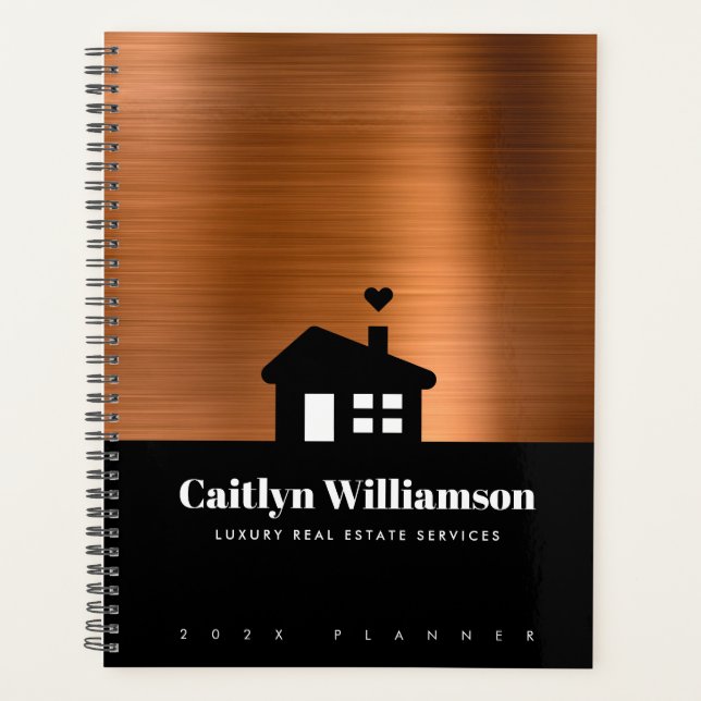 Copper Black Real Estate Broker Professional House Planner (Front)