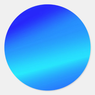 Copper blue ombre watercolor abstract pastel classic round sticker