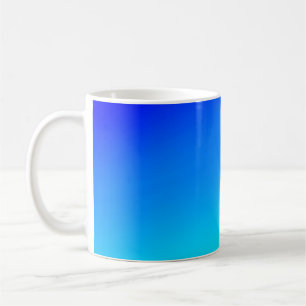 Copper blue ombre watercolor abstract pastel coffee mug